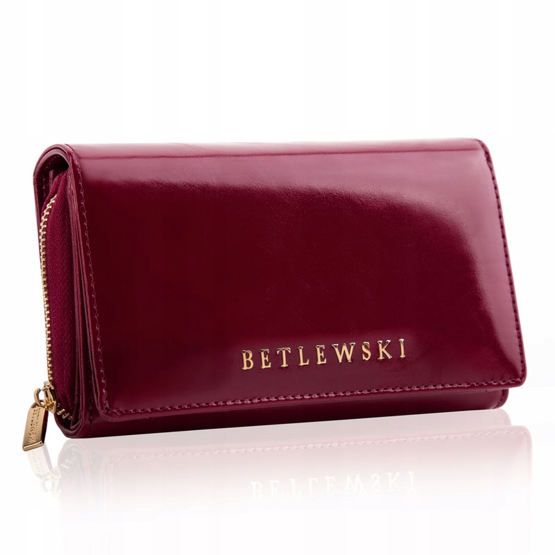 Peňaženka - Produkt Betlewski Wallet Prírodná koža Red BPD-OL-513-Womens