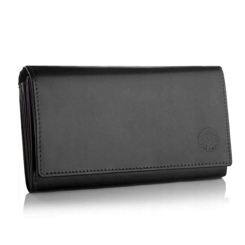 Peňaženka - Betlewski peňaženka z pravej kože čierna BPD-DZ-10 - Dámsky výrobok