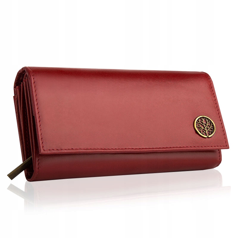 Peňaženka - Produkt Betlewski Wallet Natural Leather Red BPD-BF-12-Womens