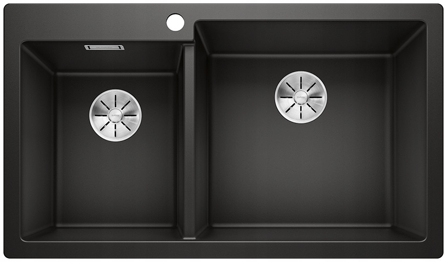 Kuchynská batéria - Blanco Pleon 9 Silgranit Puradur Black, Infino