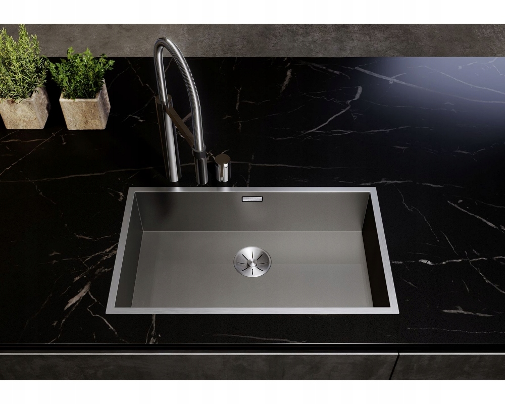 Kuchynská batéria - Blanco Zerox 700-U Stal Dark Steel Infino Nový 5