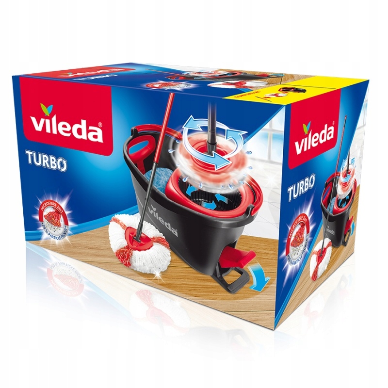 Villeda Box Rotary Mop Easy Wring & Clean Tur