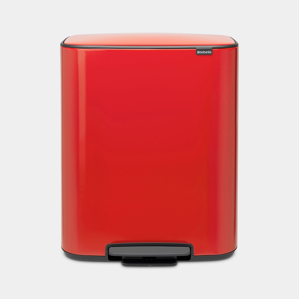 Brabantia basz bo bo pedal bin 2x30l červená