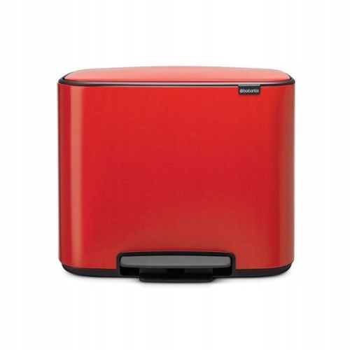 Brabantia basz bo bo pedal bin 3x11l červená