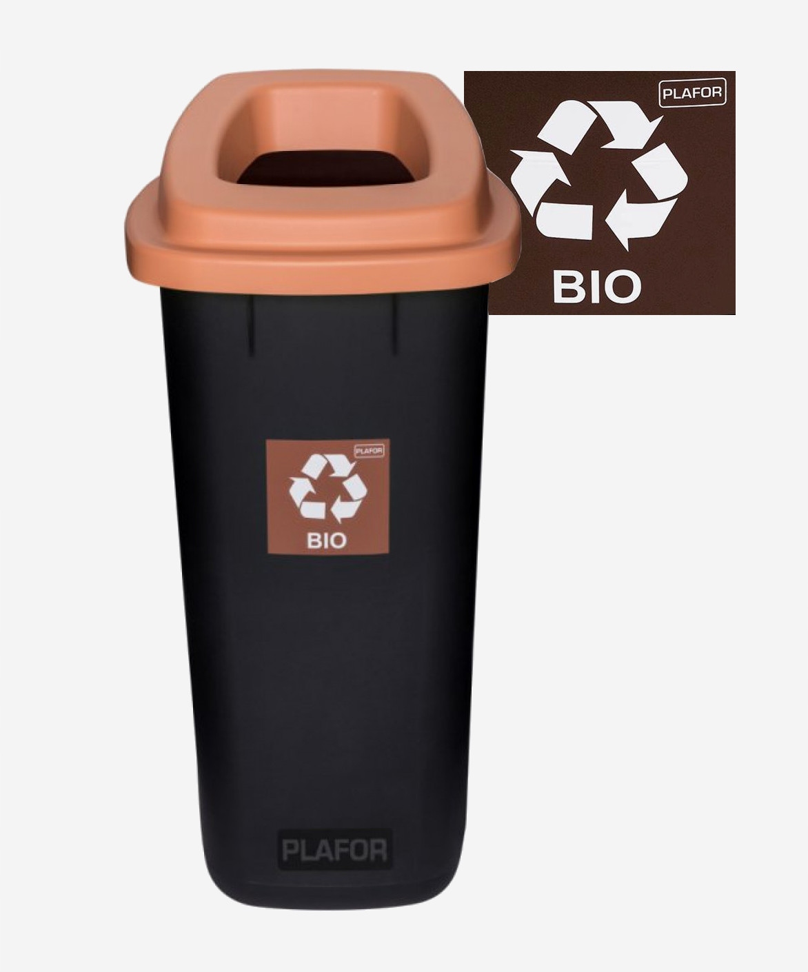 Brown - Bio Stylish Plafor 90L Sort Bin Basket
