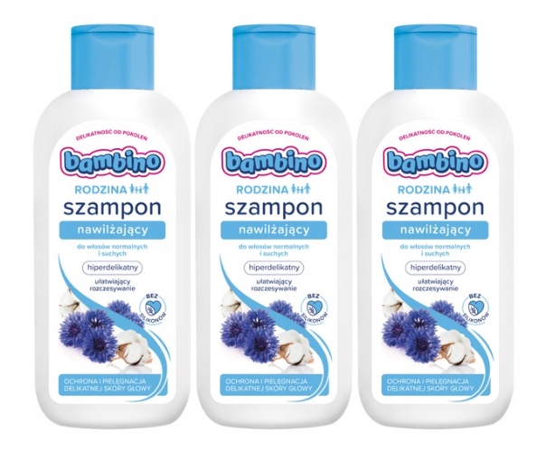 Bambino Rodzina hydratačný šampón pre normálne a suché vlasy 400 ml