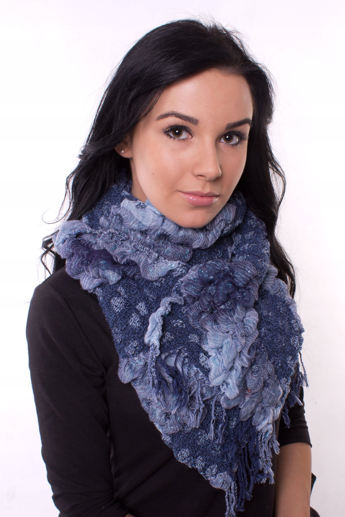 Šatka - Bandana EMC modrá viskóza