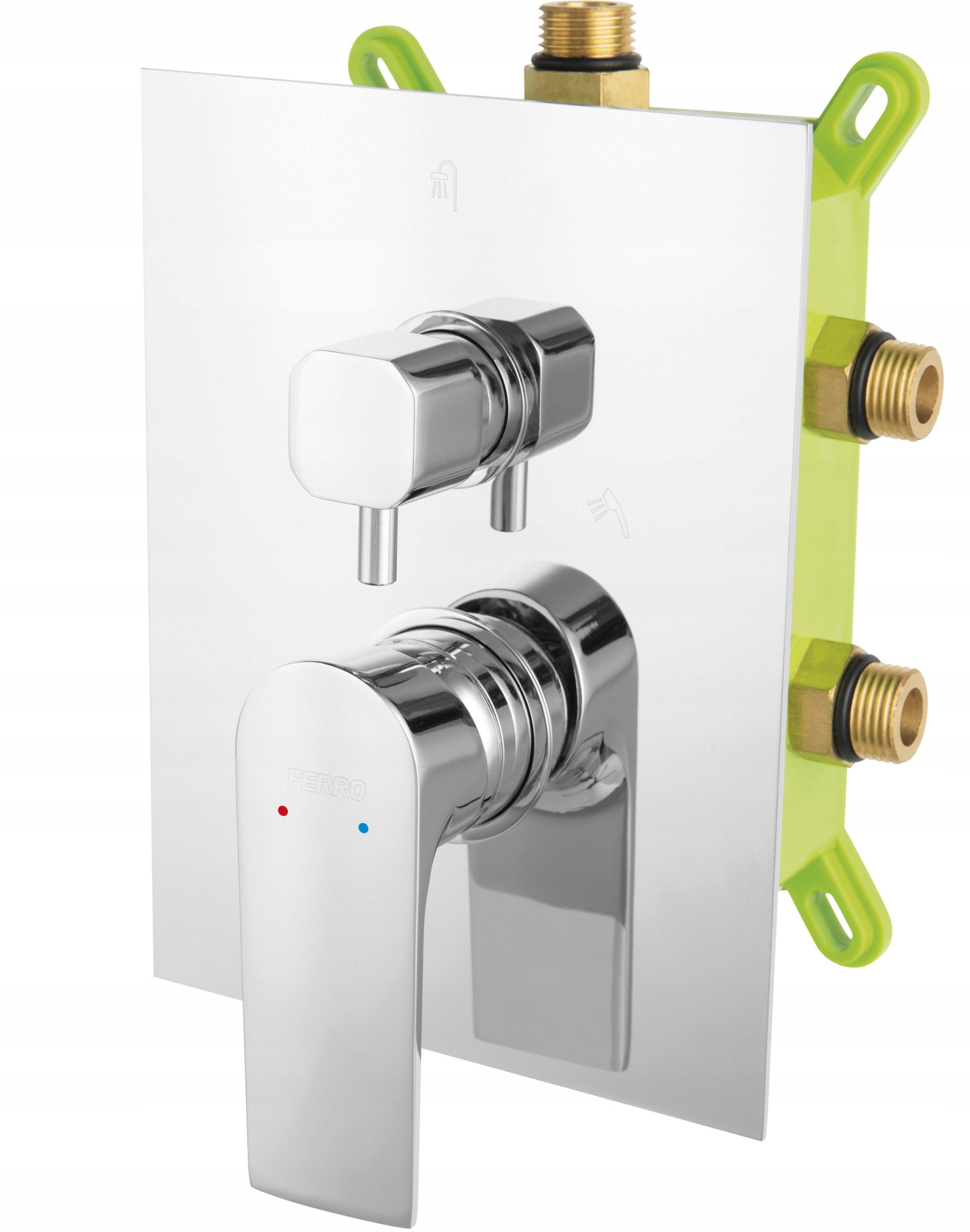 Algeo Square Box-Podne Battery 3-F, Chrome Baq