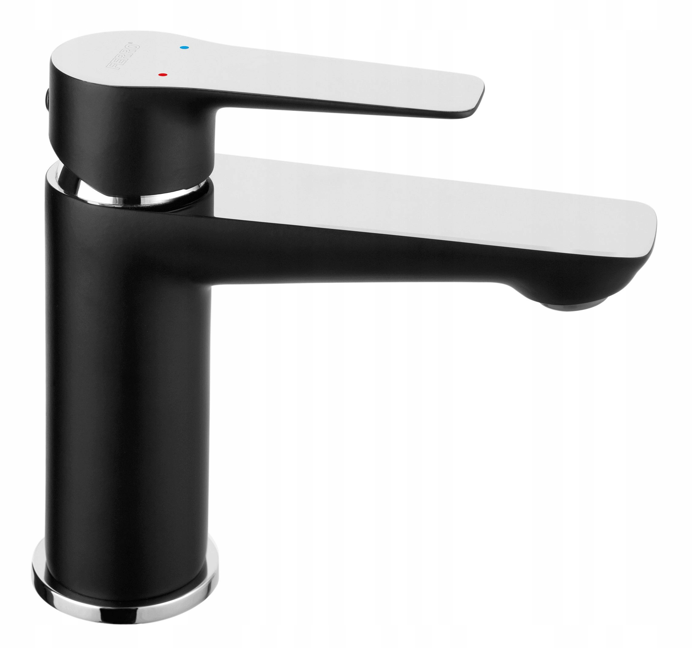 Zbožňujte batériu Washbasin, Click-Klak, čierne-chromium