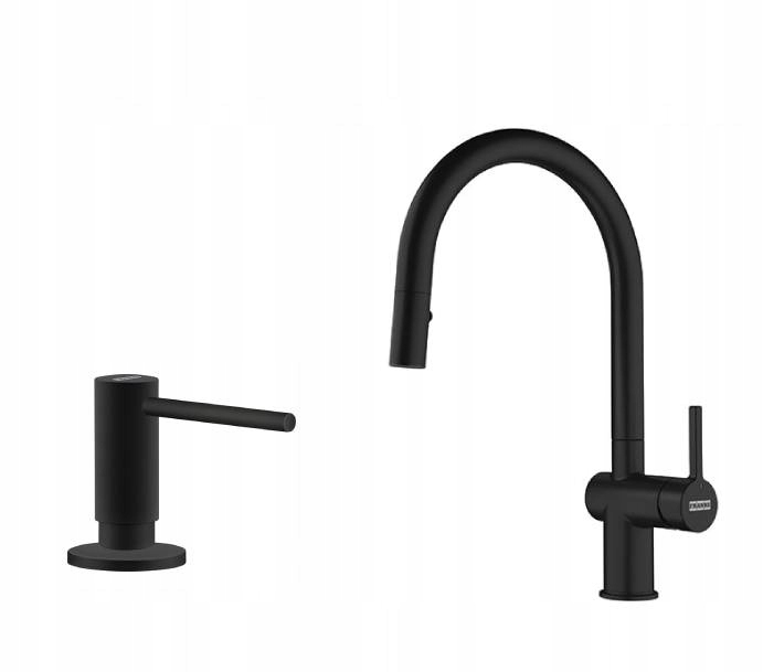 Kuchynská batéria - Franke Acitve J + Black Mat DispenSer