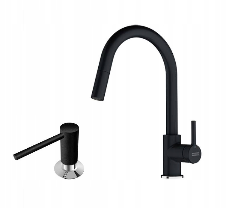 Kuchynská batéria - Franke Battery Lina Onyx + Comfrot Onyx DispenSer