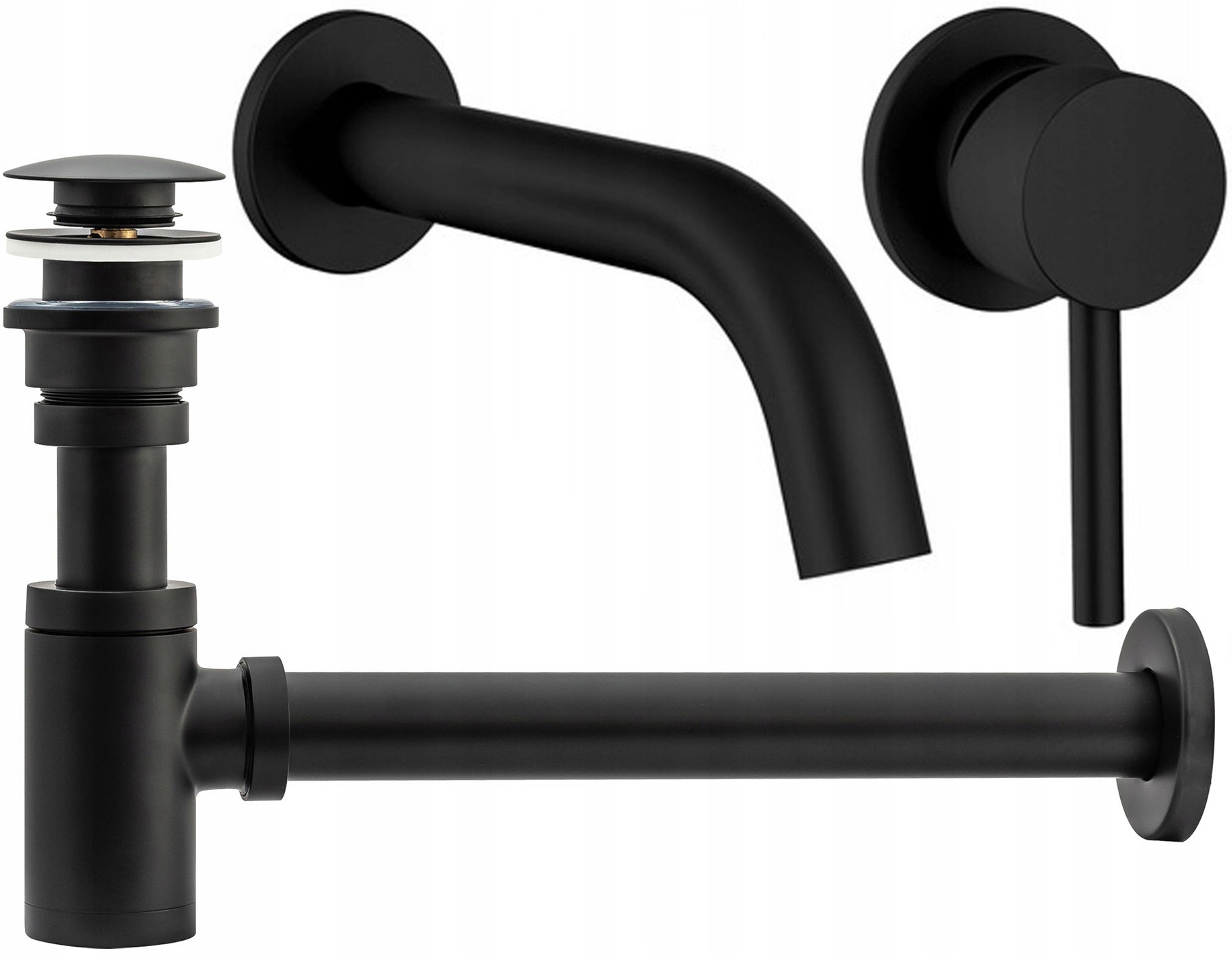 Flush -Mounted Battery Lungo Black Siphon Clan Clay