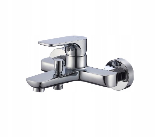 Senja Wall Bath Tub B/Zes Chrome