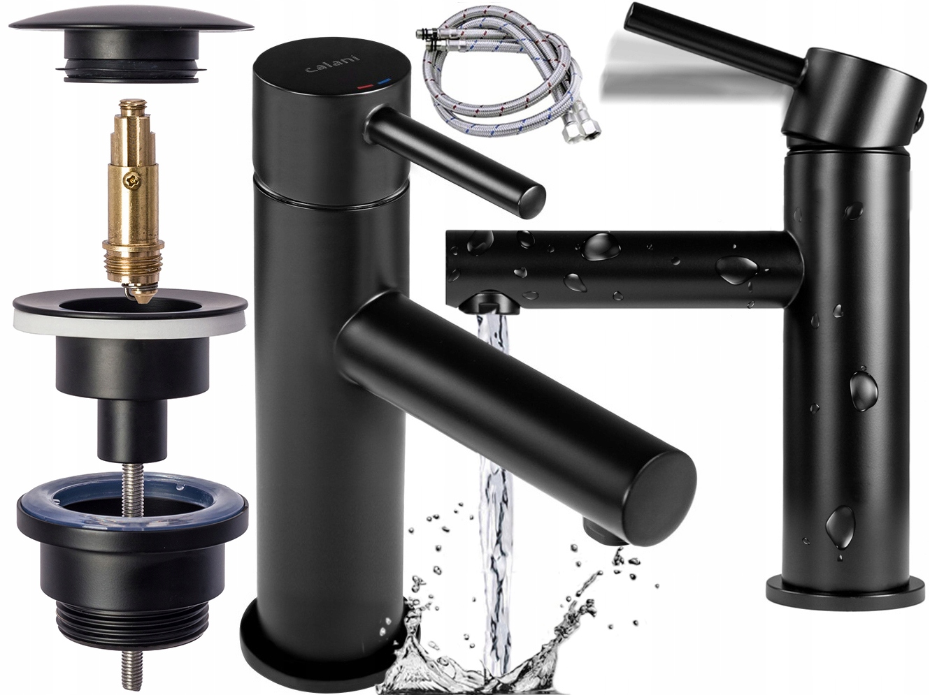 Astral Black Basin Mixer + Cork