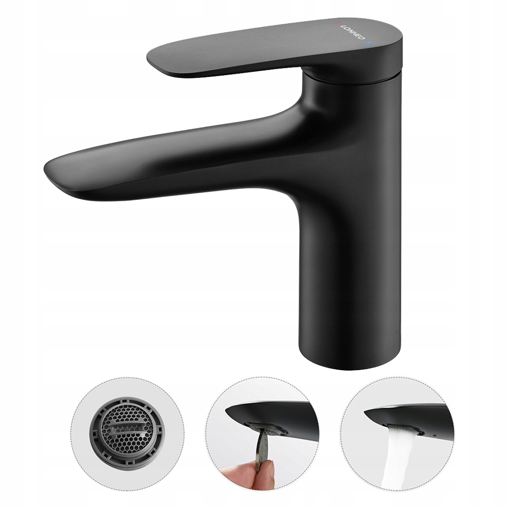 Čierna kúpeľňa Basin faucet