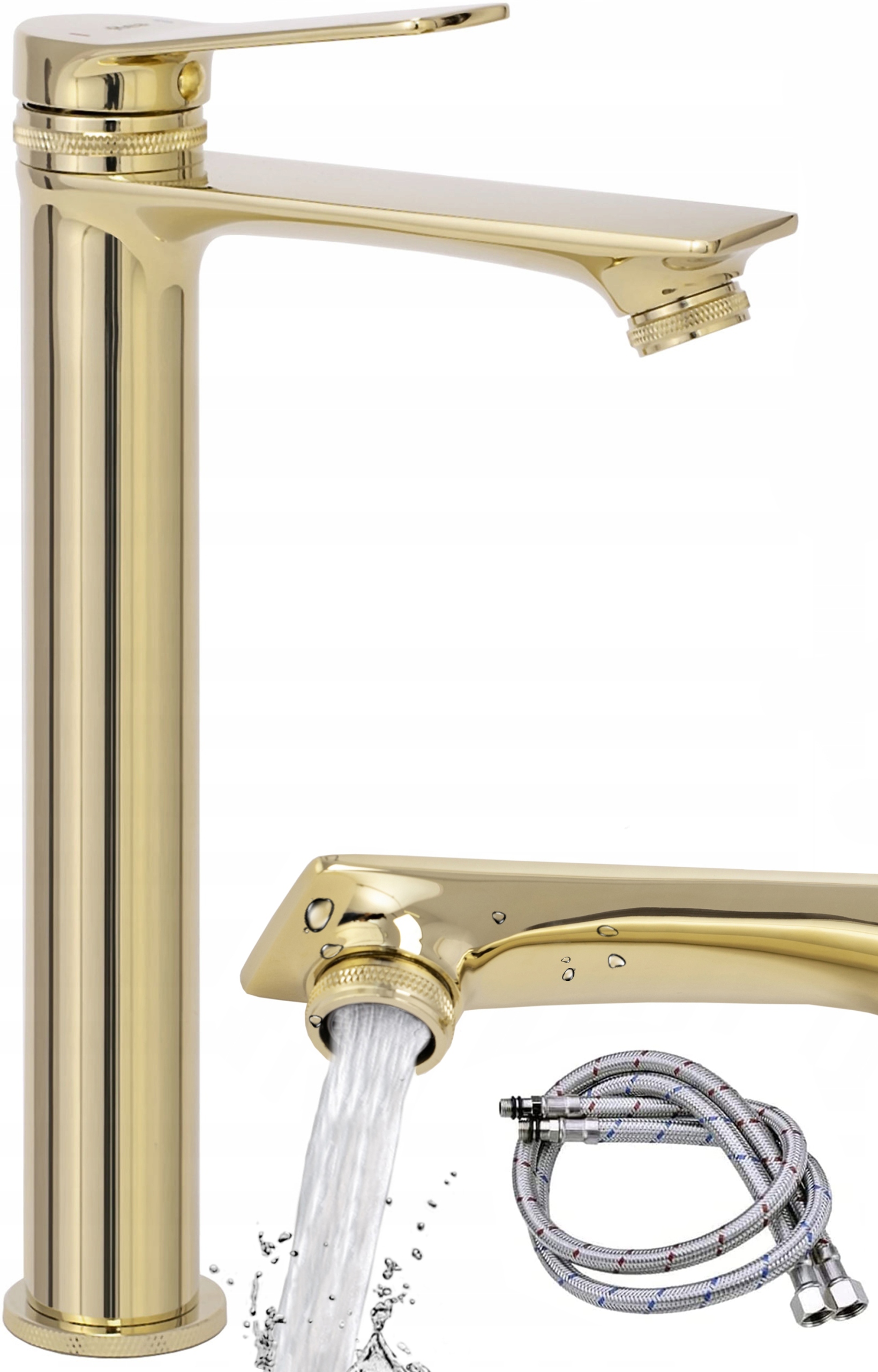 Vírusový zlatý vírusový wysoka rea faucet