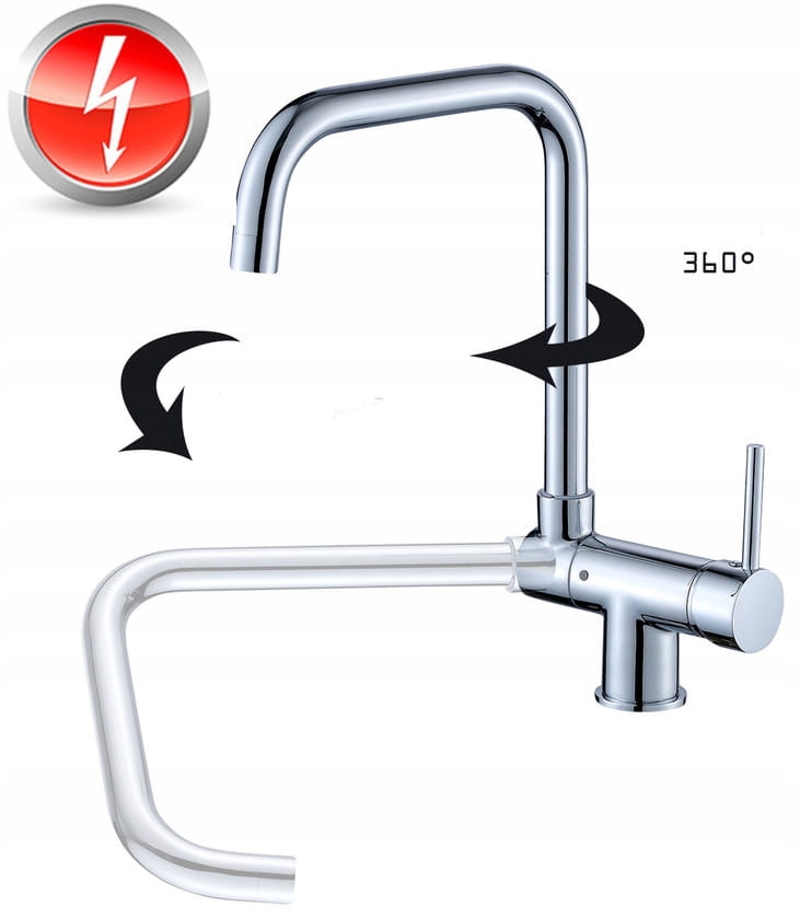 Kuchynská batéria 34 cm Nízke okno