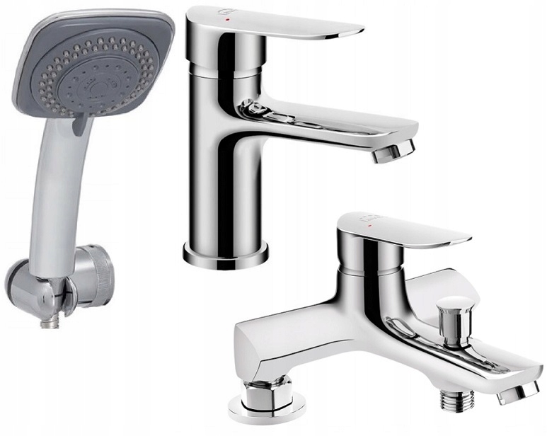 Batéria pre/stojatá vaňa 2 otvor +washbasin