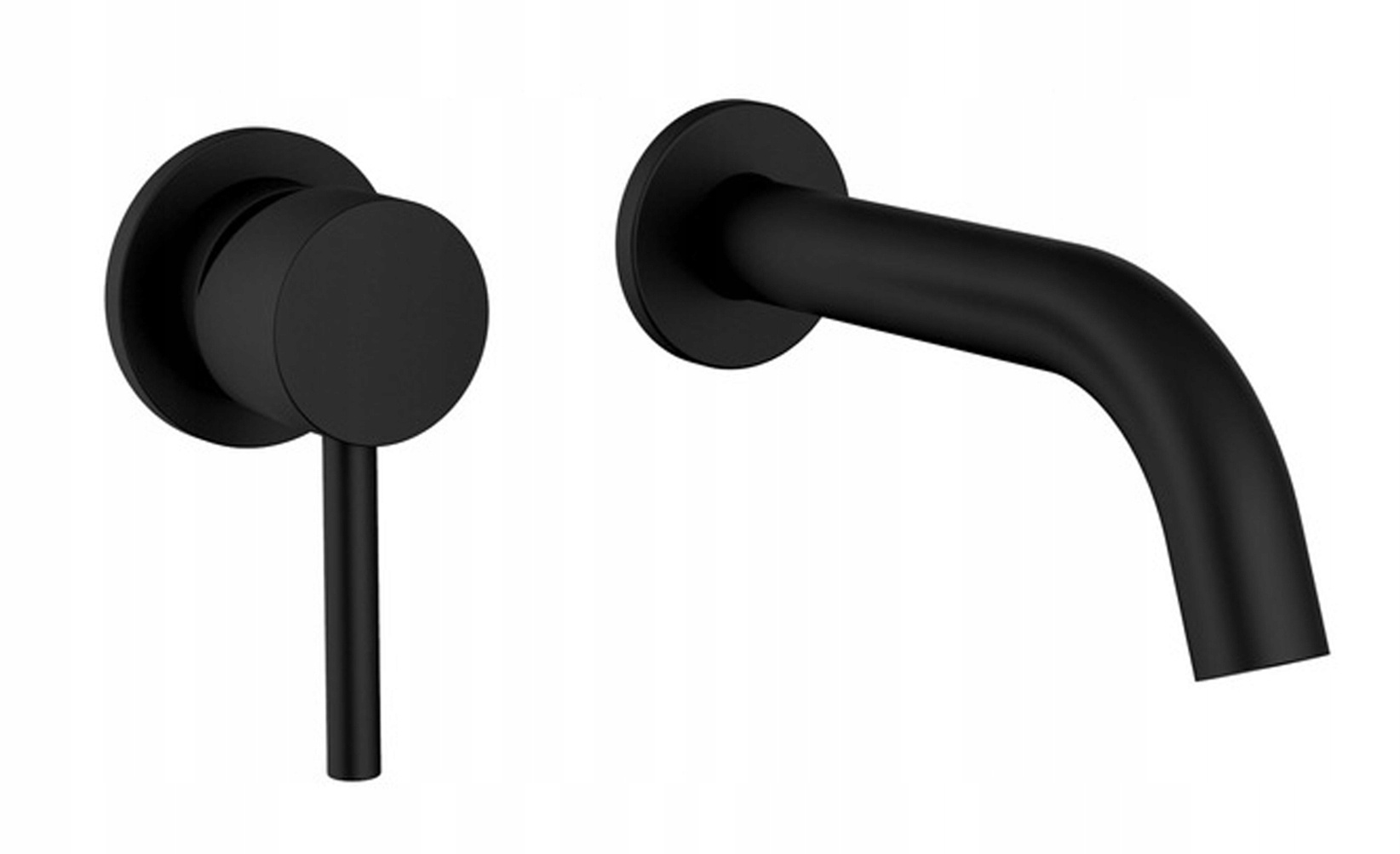 Flush -mountovaná batéria Lungo Black + Box Rea