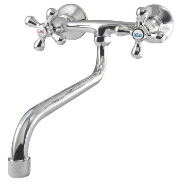 Retro spout umývadlo stena batérie 25 cm