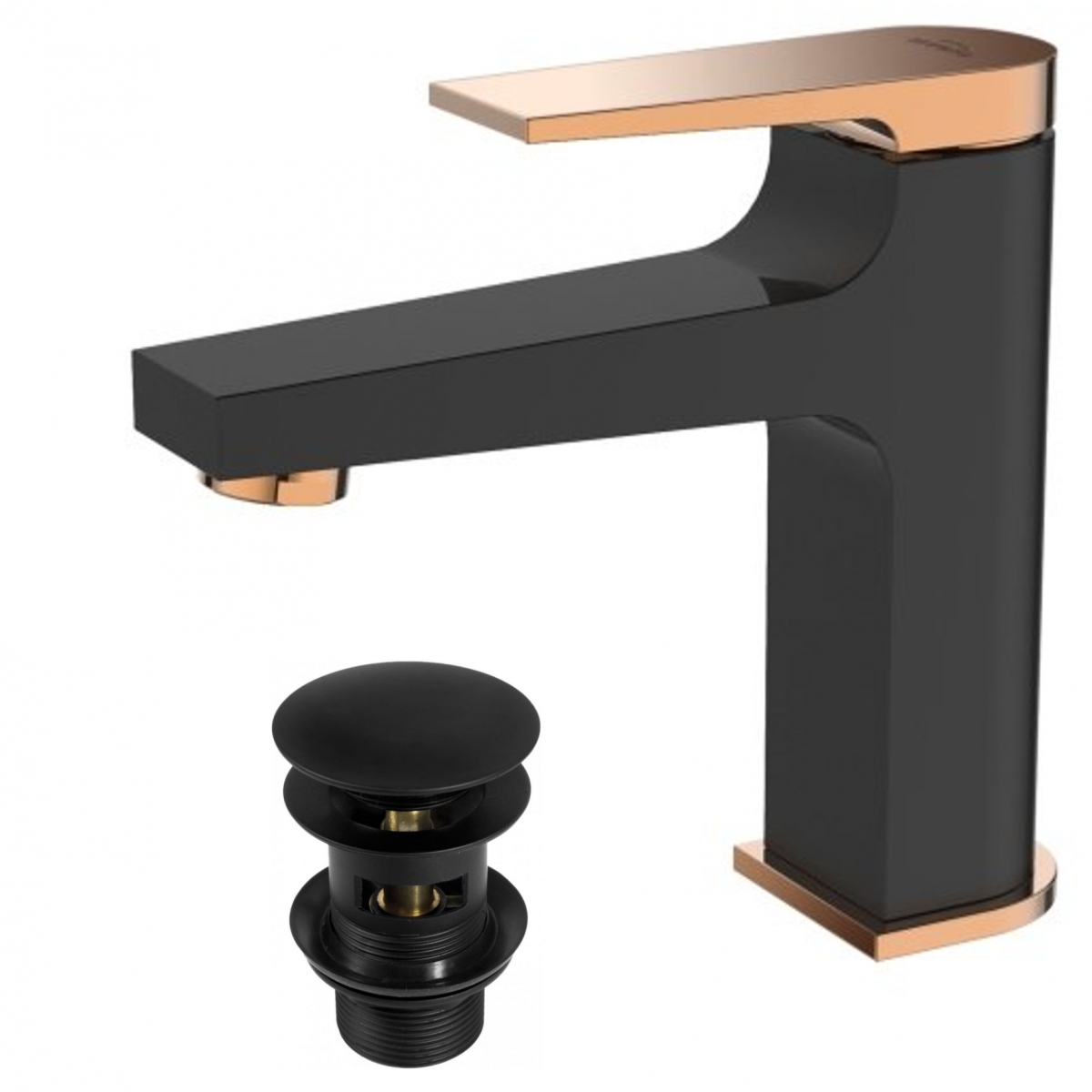 Invenen Midnight Black/Gold Rose Washbasin batéria
