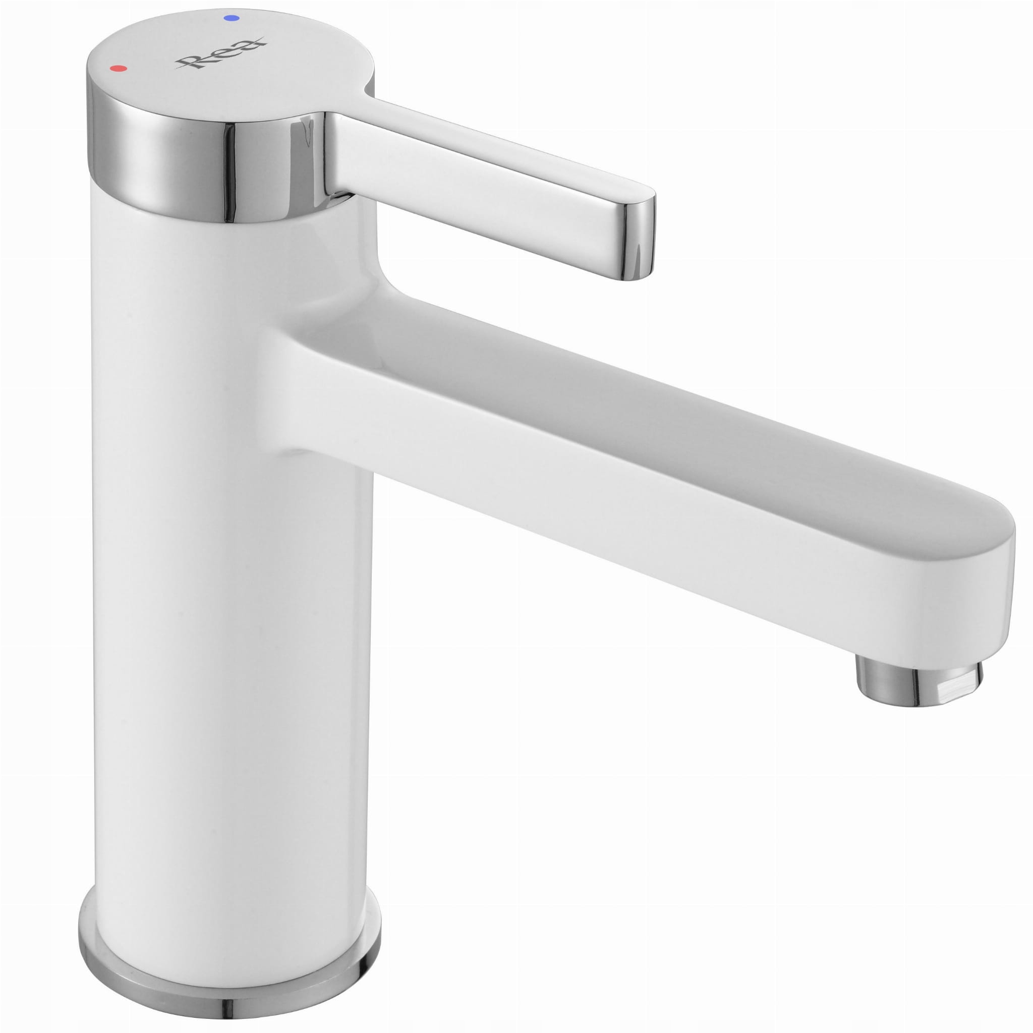 Rea pólo chróm biely nisky washbasin faucet
