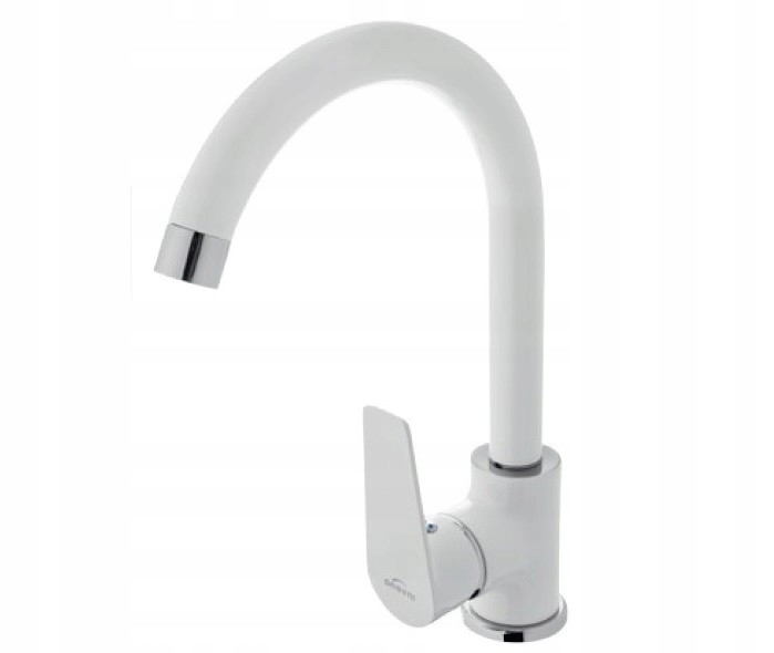 Biela batéria Washbasin + rotačný výtok
