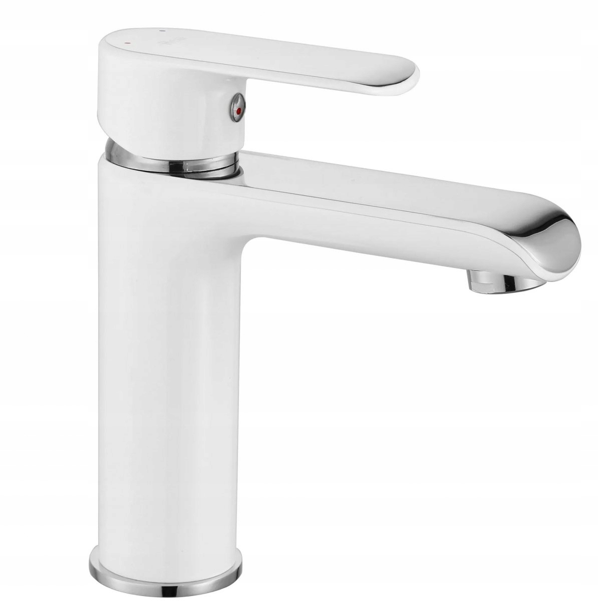 Kvitnúci faucet biely/chróm