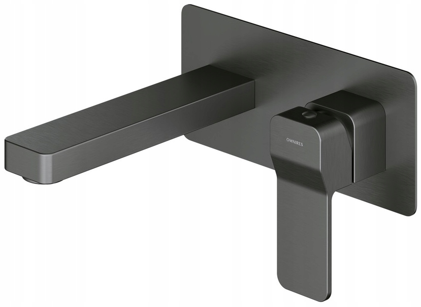 Omnires Slide Graphit Flush -Mounted Washbasin faucet