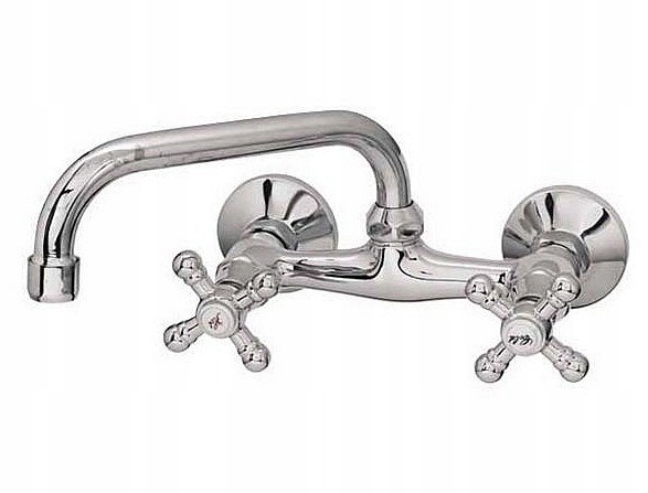 Diamond retro chrómový nástenný faucet