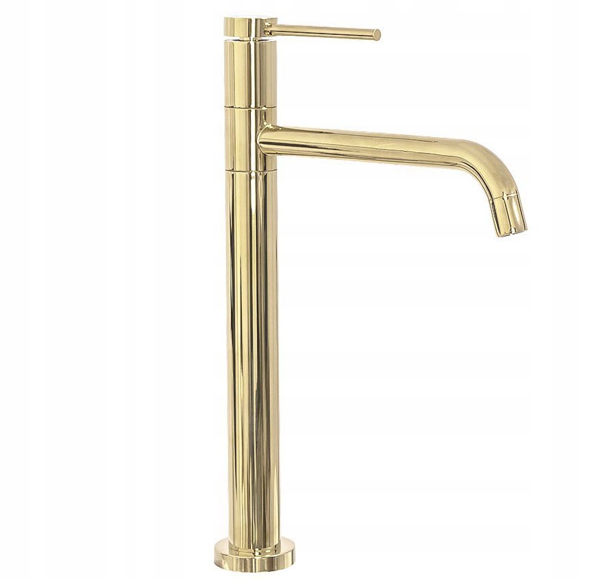 Lugano Gold Wysoka Rea Standing Washbasin faucet