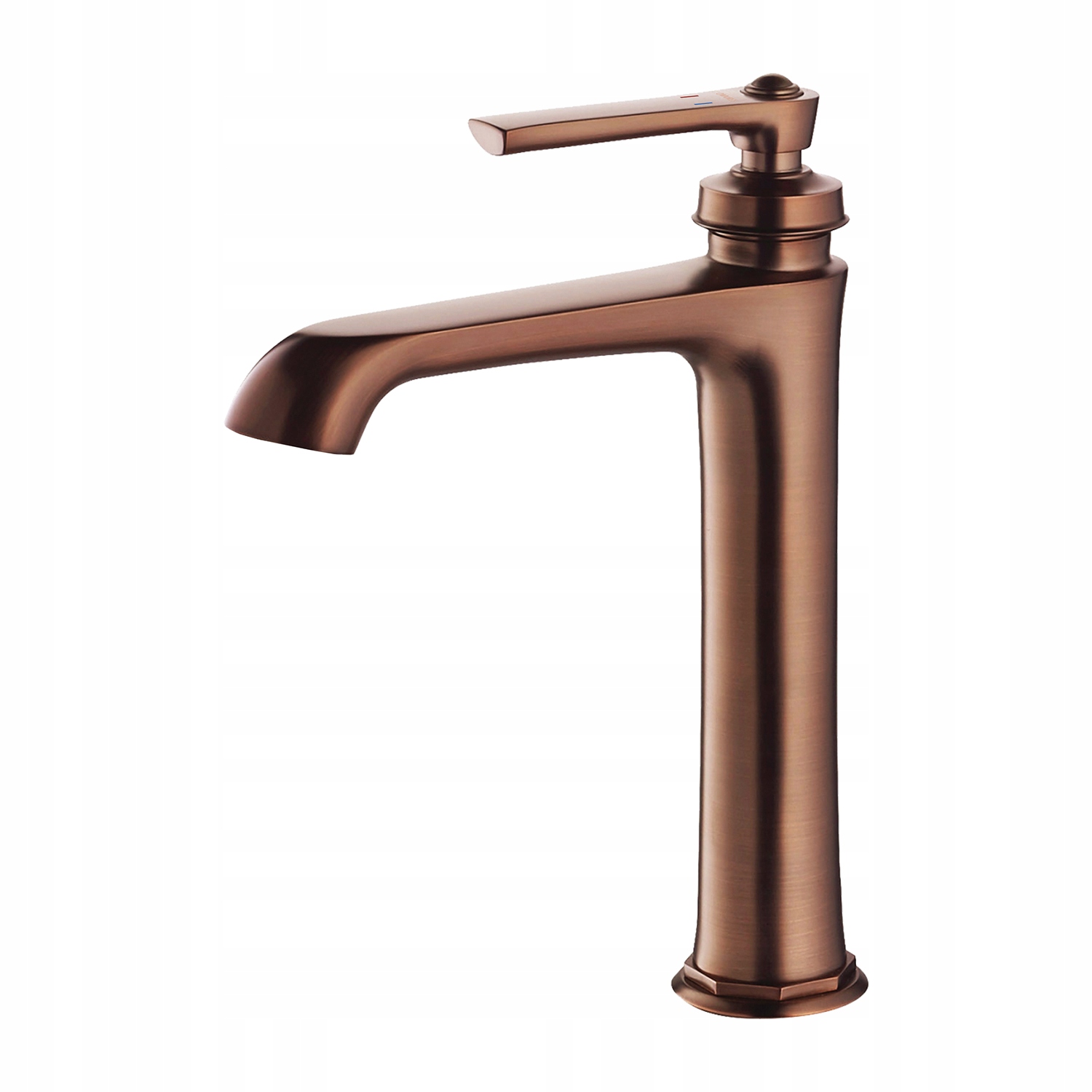 Skafoldový faucet stojaci nízky všesmerový meď