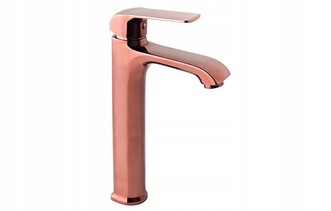 Vysoká batéria Washbasin 28,9 cm medený efekt