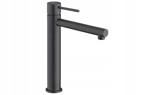30 cm vysoký Washbasin Faucet, Spike Black Mat