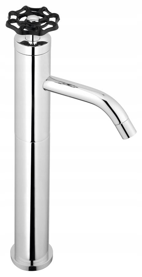 Batéria s vysokým obsahom umývadla, 332 mm, chróm/čierna