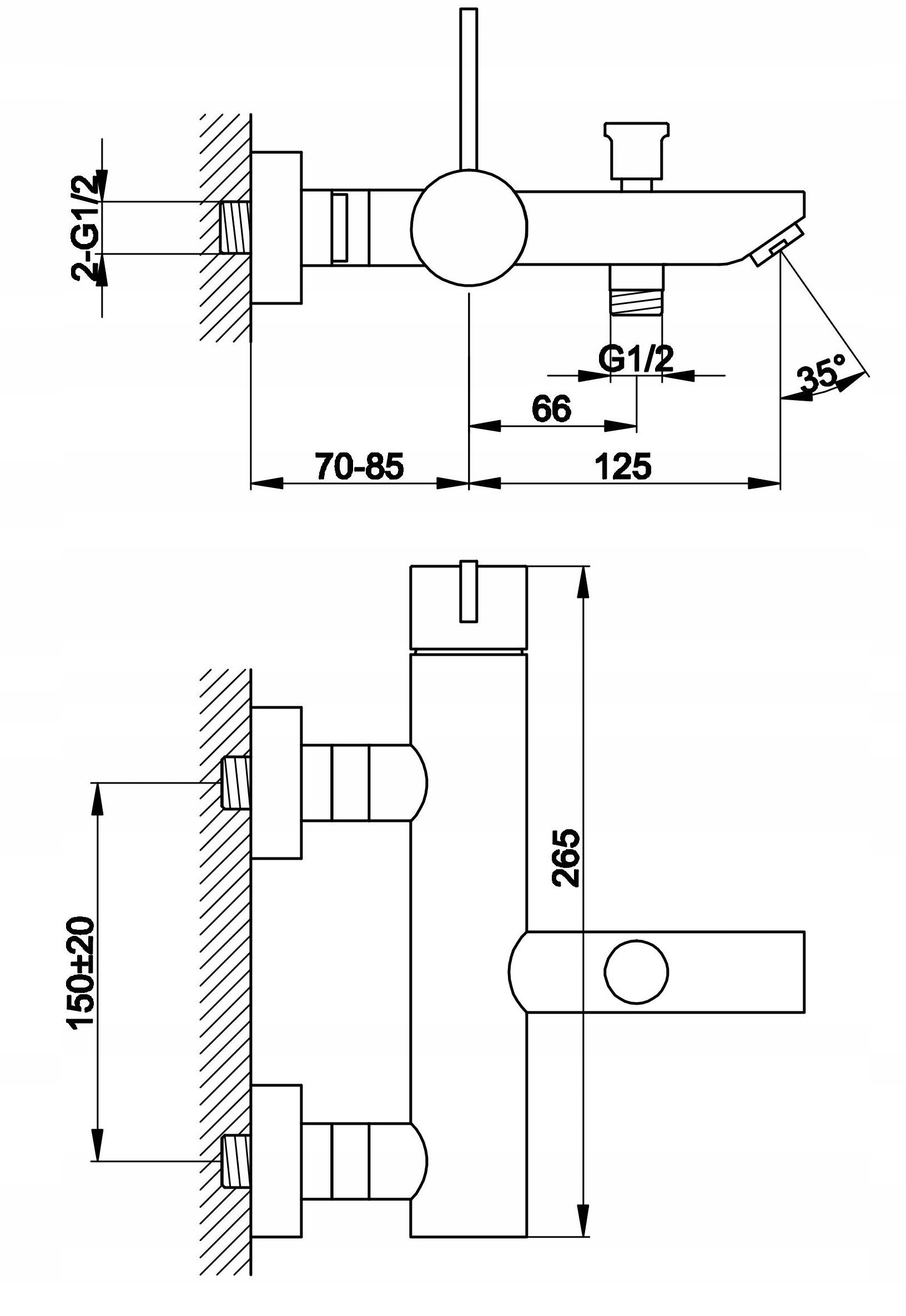 Kohlman dexame qw110d Bath vaňa