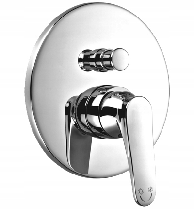 Skrytá vaňa batéria Chrome AD5135CR Art Deco Chrome
