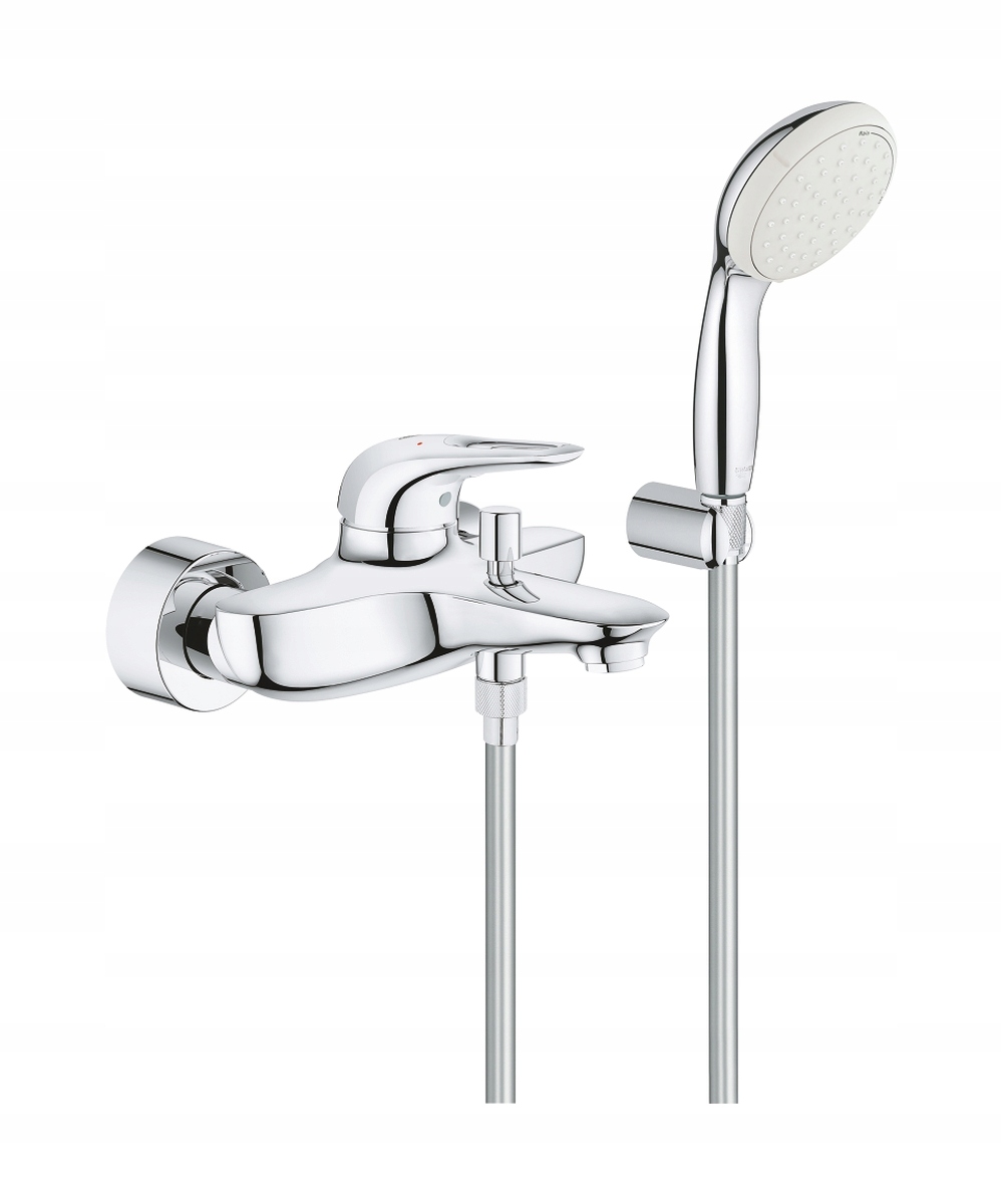 Bath and Shower Faucet Wall Grohe Eurostyle Chrome