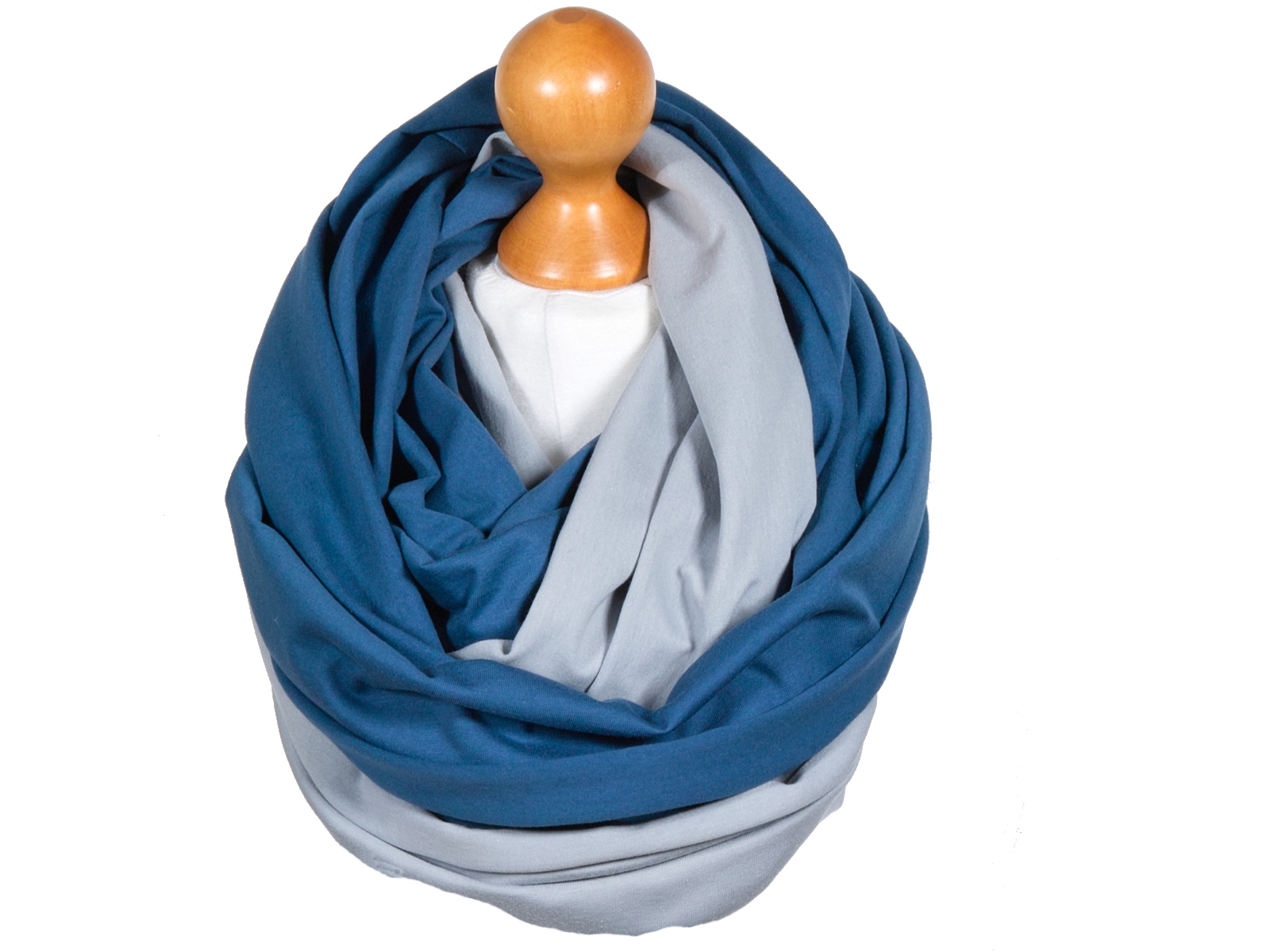Šatka - Chimney Studio Zolla Cotton Blue, šedá