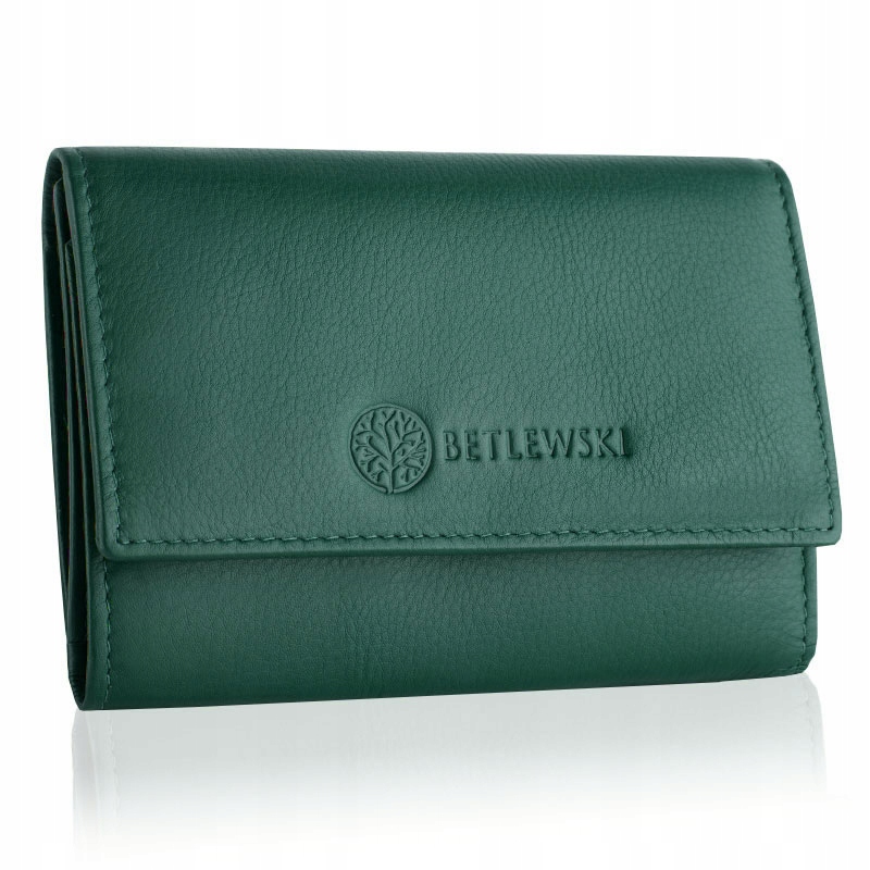 Peňaženka - Portfólio Betlewski Prírodná koža Green Green BPD-SS-17-Womens