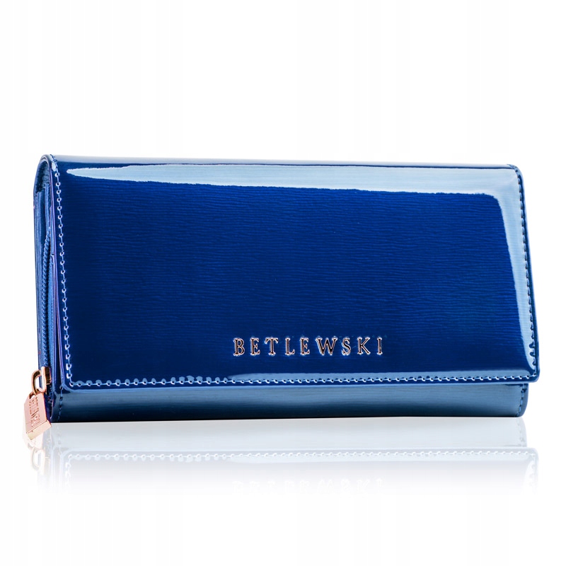 Peňaženka - Portfólio Betlewski Prírodná koža Blue ZBD-BS-106-Womens