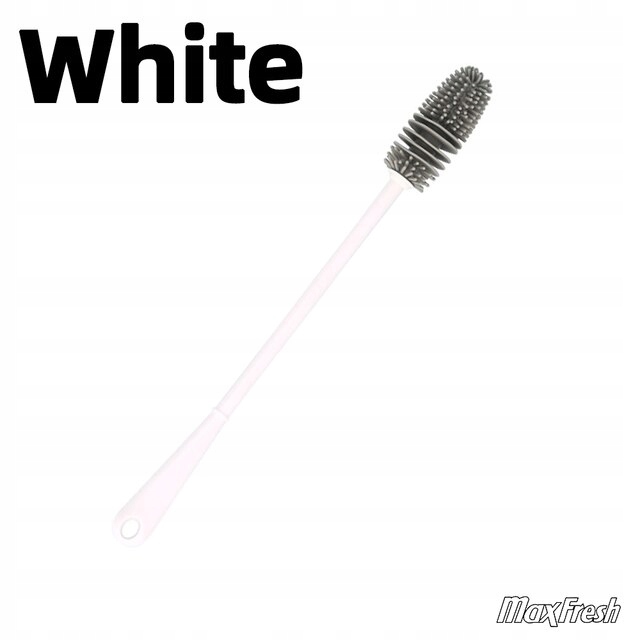 Biely silikónový hrnček štetcov pre mňa fľaše