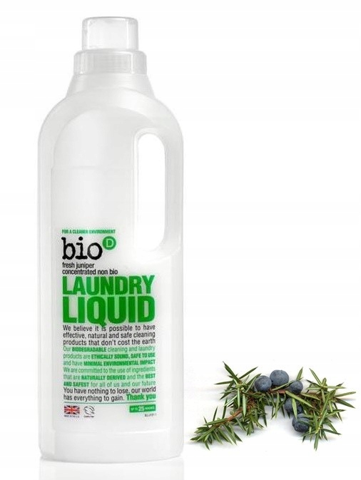 Prací gél - BiO-D Juniper Juniper Non Bio umývanie tekutiny 1L