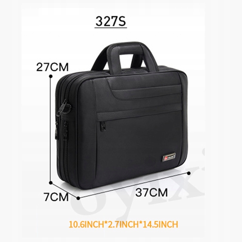 Black-327S Oyixinger Pánsky laptop Bag Messen