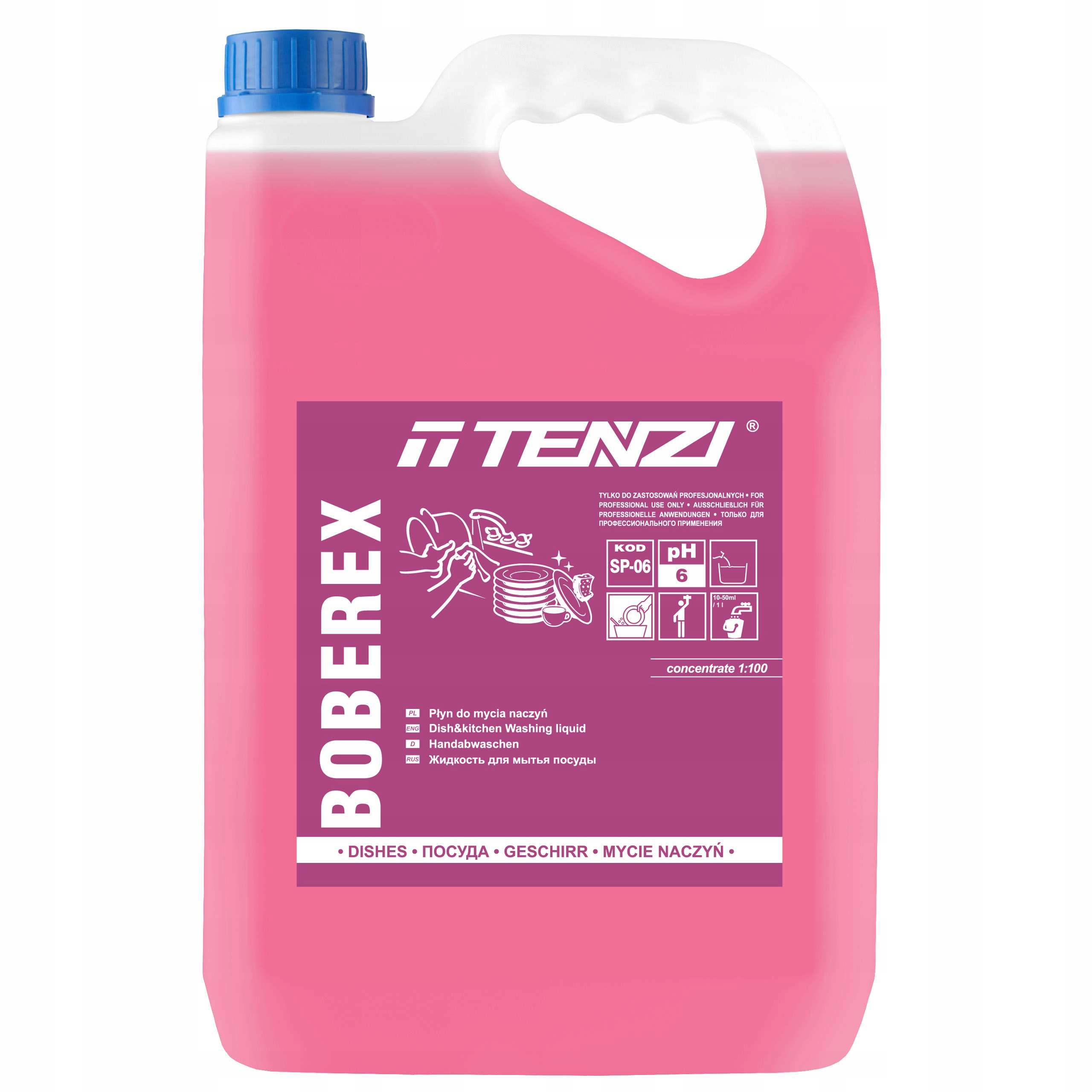 Boberex TENZI na umývanie riadu žuvačky 5L
