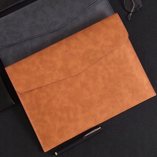 Organizátor Brown A4 Pu Kožená zložka