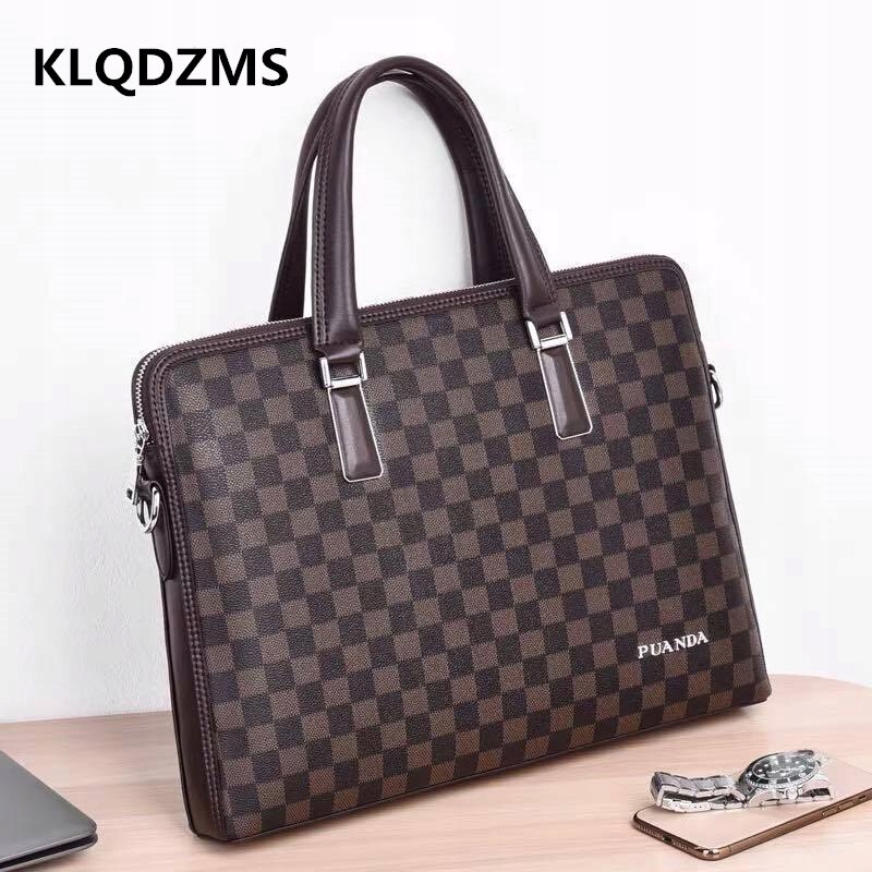 Brown KlqDZMS Man Classic Business Folder