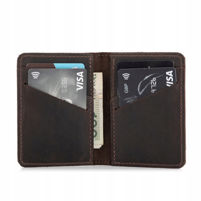 Peňaženka - Belveder Portfólio Prírodná koža Brown, Khaki, zelená pánska peňaženka Slim Wallet for Card - Pánsky produkt