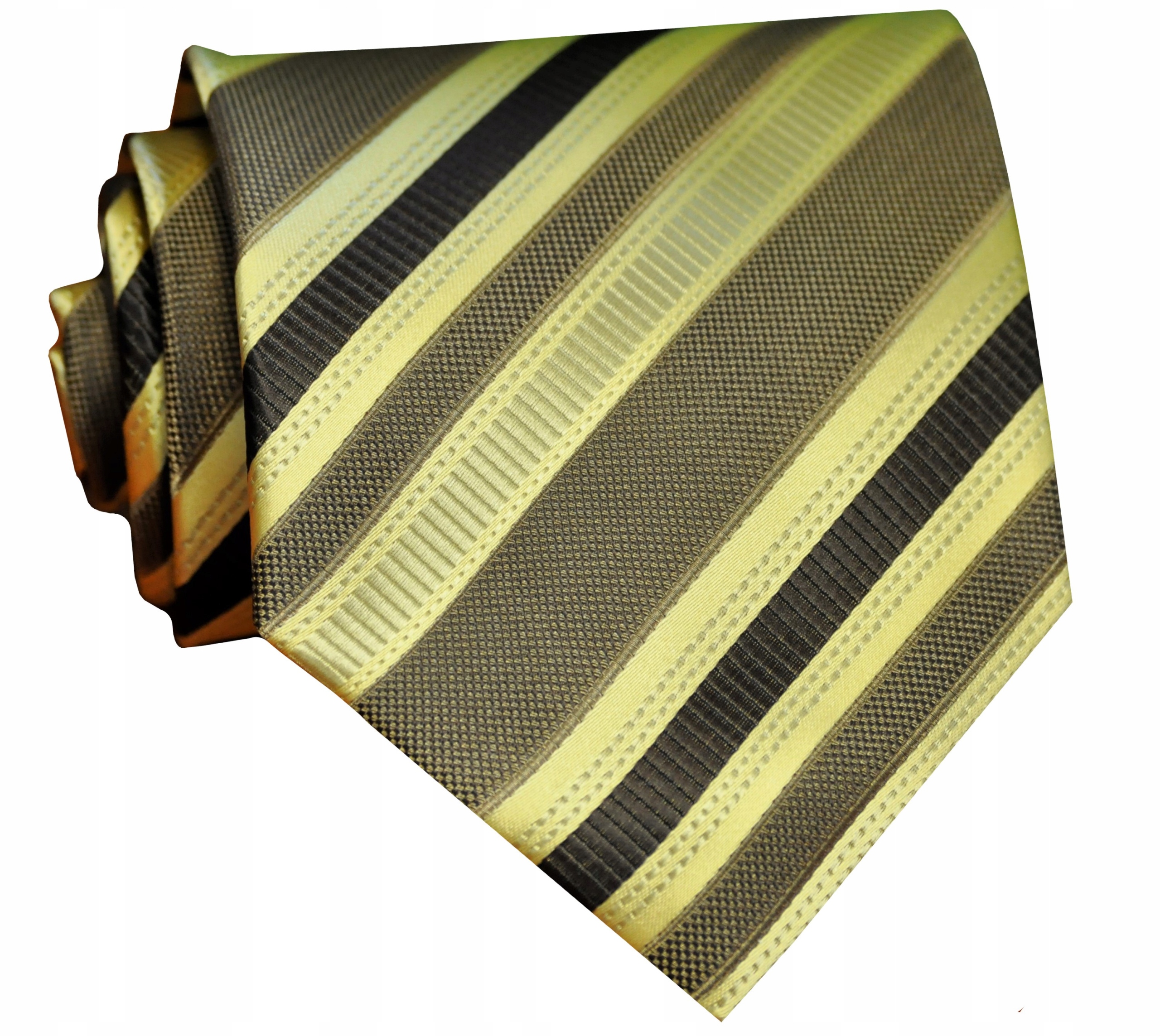 Roy & Rony Wide TIE (Microfase) Brown, viacstorivo, žltá