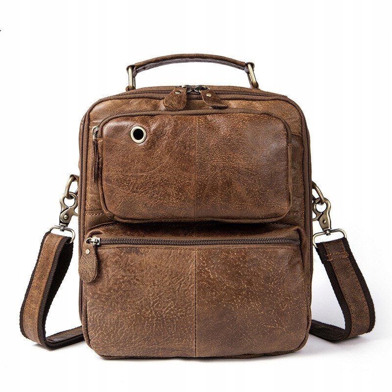 Brown Fashion2019 Crazy Horse Pánske tašky